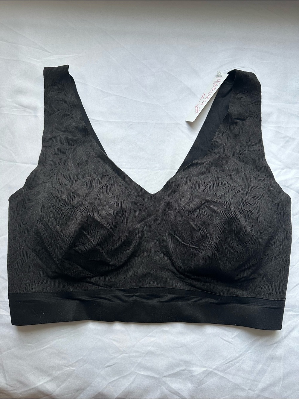 Soma Enbliss Lace Bralette Black Size XXL NWT Removable Pads - Picture 3 of 11